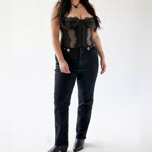 Urban Outfitters | BDG Grommet Low Rise Skinny Jean Black New 29 Waist Concert